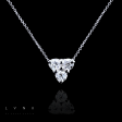 Rositas Trio Diamond Necklace 16-18” 18kt White Gold Chain Discount