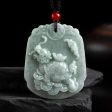 The Vault | Genuine Natural Dragon Turtle Hand Carved Jadeite Necklace Hot on Sale