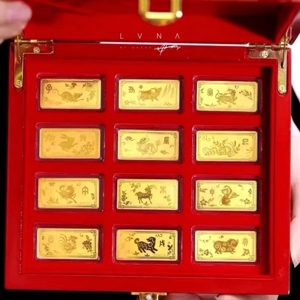 THE VAULT | 24K Zodiac Gold Bars (999.9au) in Luxury Wooden Case Fashion