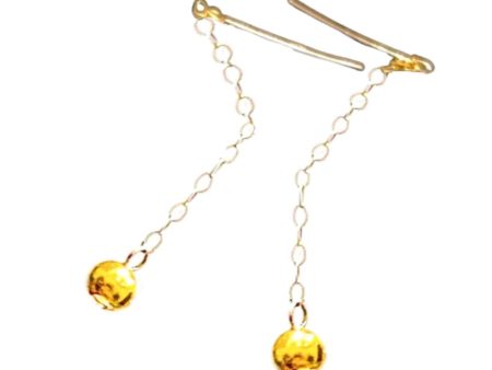 #LVNA2024 | Golden Ball Drop Dangling Earrings 18kt Cheap