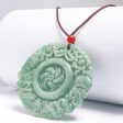 THE VAULT | Genuine Natural Jadeite Circular Pendant Necklace on Sale