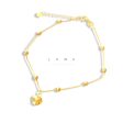 18K Golden Lucky Balls with Heart Bracelet on Sale