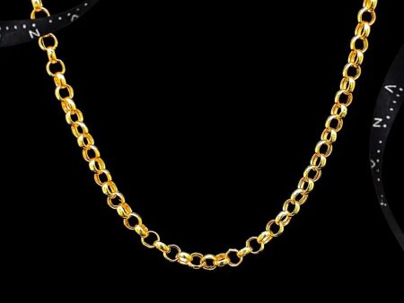 #GOLD2024 | Golden Rope Chain Necklace 18kt 16” Hot on Sale