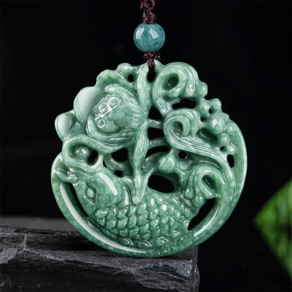 THE VAULT | Genuine Natural Hand Carved Jadeite Necklace Sale