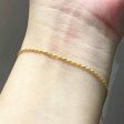 #GOLD2024 | Unisex Golden Rope Chain Bracelet 18kt 7”- 7.5” Discount