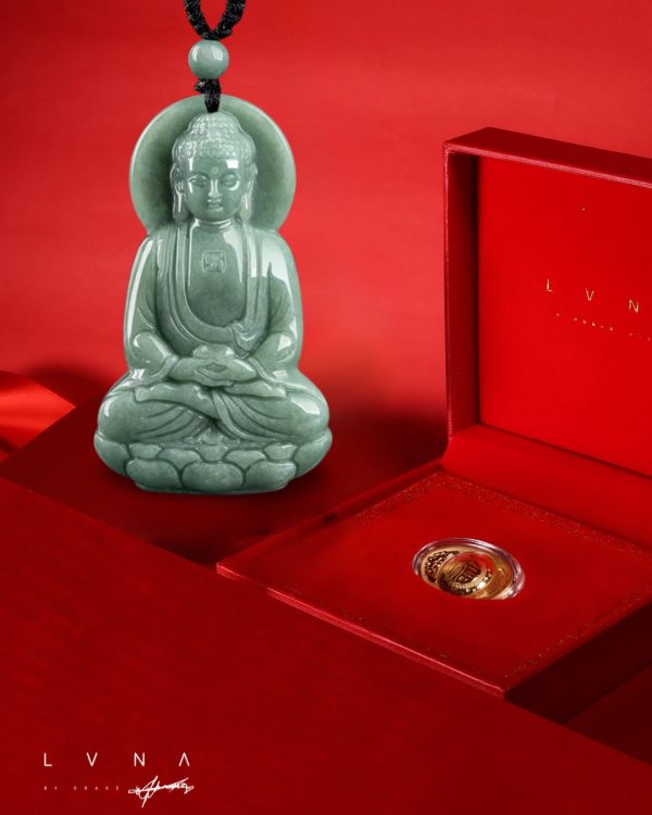 THE VAULT | Genuine Natural Jadeite Buddha Necklace For Cheap