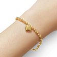 The Vault | LVNA Signature Gold Bar + Golden Heart Beaded Bracelet 18kt + 18kt Mother of Pearl Center Adjustable Lucky String Bracelet and 24kt Golden Boat Bundle on Sale