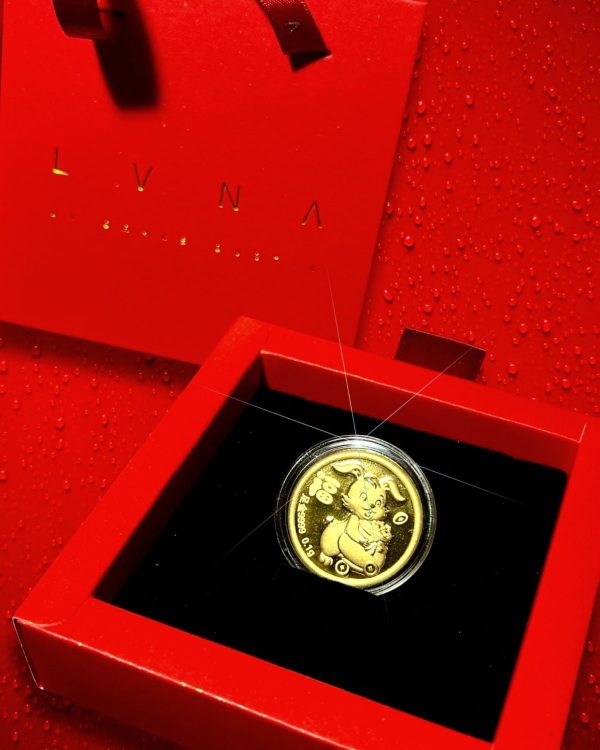 THE VAULT | 24K Pure Gold Coin (999.9au) Lucky Amulet Fashion