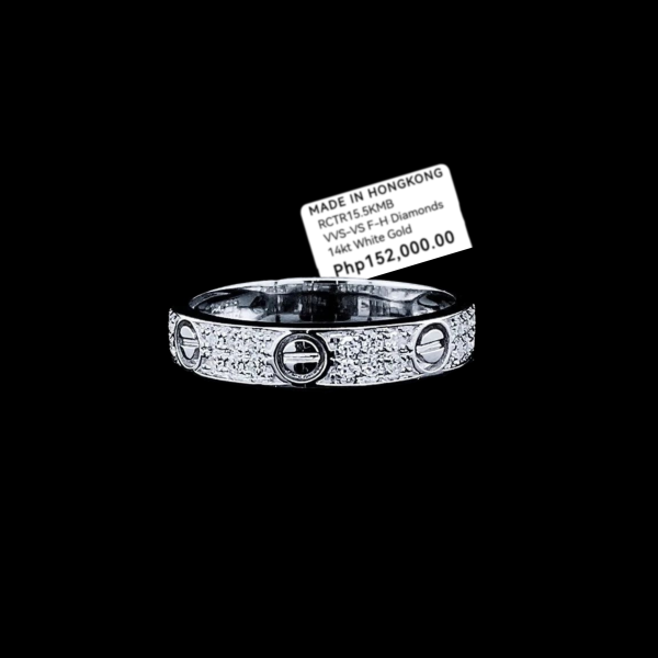 PREORDER | Unisex Half Eternity Belt & Nail Diamond Ring 14kt Discount