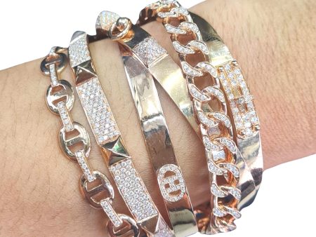 #TheSALE | Rose Chain Statement Diamond Bangle 18kt For Cheap