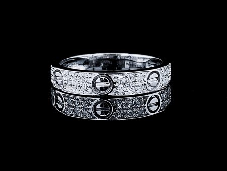 PREORDER | Unisex Half Eternity Belt & Nail Diamond Ring 14kt Discount