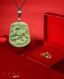 THE VAULT | Natural Jadeite Myanmar Dragon Necklace For Sale