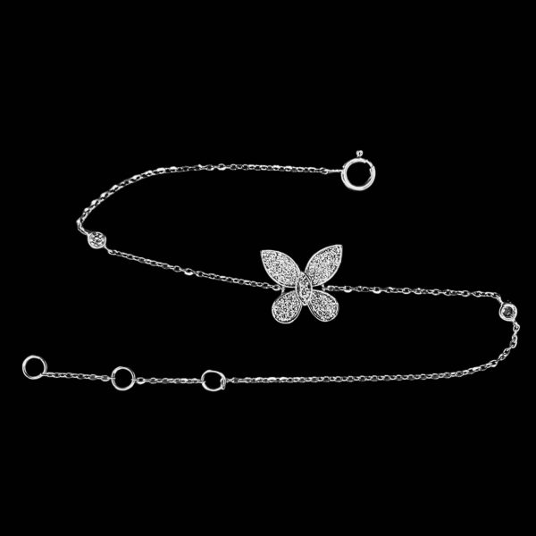 #LVNA2024 | Unique Micro-Paved Butterfly Diamond Bracelet 18kt For Discount