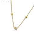 18kt Golden Running Barrel Necklace Cheap