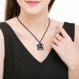 THE VAULT | Natural Black Jadeite Tiger Hand Carved Necklace For Cheap