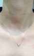 Rositas Trio Diamond Necklace 16-18” 18kt White Gold Chain Discount