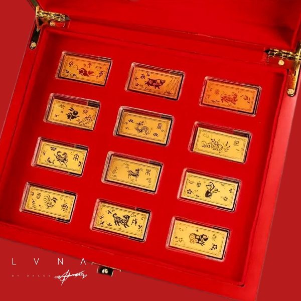 THE VAULT | 24K Zodiac Gold Bars (999.9au) in Luxury Wooden Case Fashion