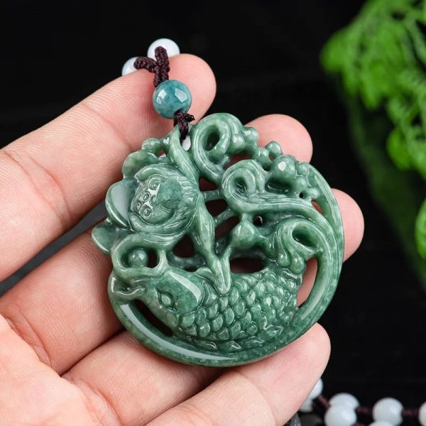 THE VAULT | Genuine Natural Hand Carved Jadeite Necklace Sale