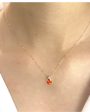 #LVNA2024 | Orange Citrine Diamond Necklace 18” 18kt For Sale