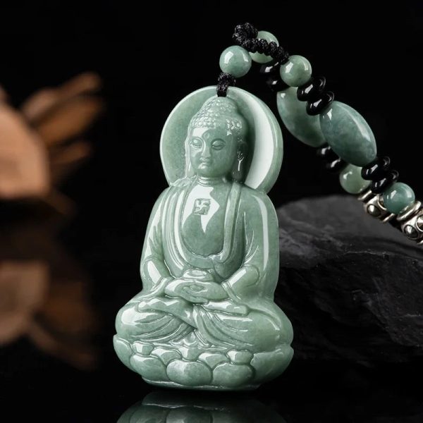 THE VAULT | Genuine Natural Jadeite Buddha Necklace For Cheap