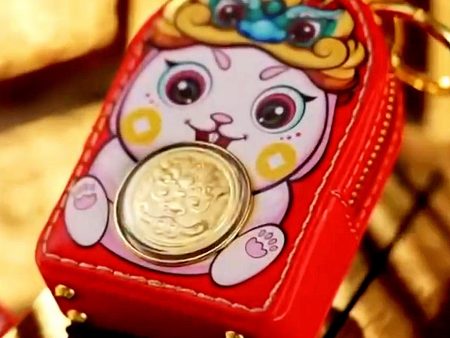 The Vault | 24K Pure Gold Spinning Coin (999.9au) Lucky Gold Cat Coin Purse Sale