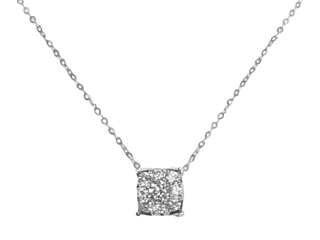 #LVNA2024 | Classic 0.50ct Face Cushion Paved Diamond Necklace 18kt Online