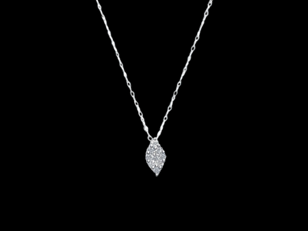 #LVNA2024 | Classic Marquise Diamond Necklace in 16-18” 18kt White Gold Chain For Cheap