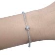 Round Half Eternity Diamond Bangle 18kt Online now