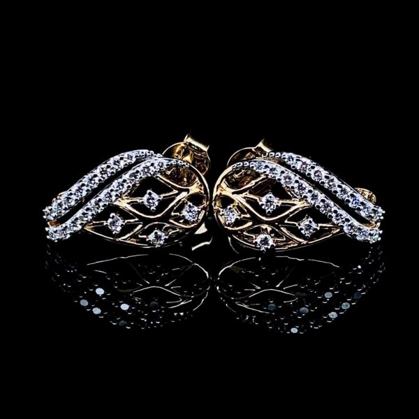 #LVNA2024 | Golden Birds Huggie Stud Diamond Earrings 18kt Fashion