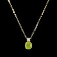 #LVNA2024 | Green Peridot Diamond Necklace 18” 18kt on Sale