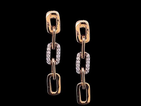 Rose Statement Diamond Earrings 18kt Discount