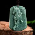 THE VAULT | Genuine Natural Horse Hand Carved Jadeite Necklace Online Hot Sale