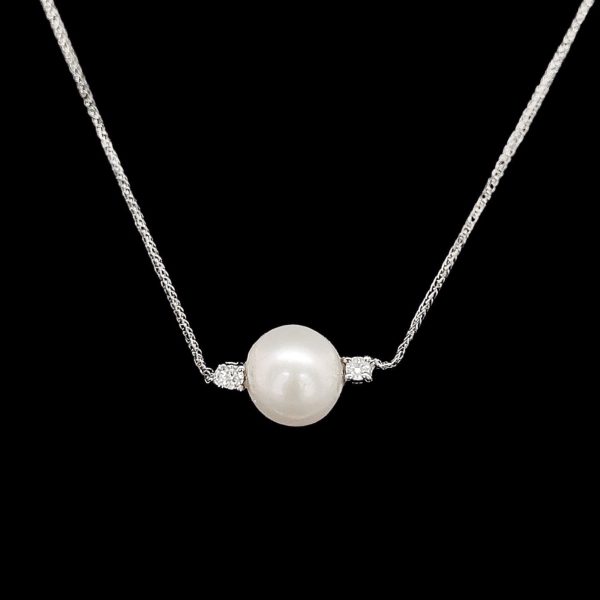 #LVNA2024 | Peach Pearl Diamond Necklace 14kt Cheap