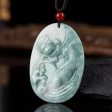 THE VAULT | Natural Myanmar Fish Hand Carved Jadeite Necklace Online now