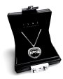 Rare Black Heart Cabochon Solitaire Colored Diamond Necklace 18kt Hot on Sale