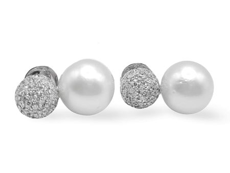 #TheSALE | Round Drop Pearl Diamond Earring 18kt Fashion