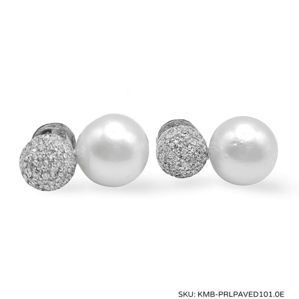 #TheSALE | Round Drop Pearl Diamond Earring 18kt Fashion