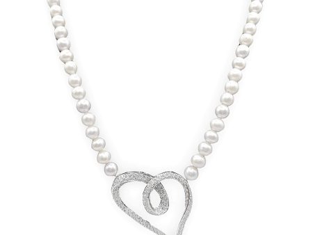 #TheSALE | Heart Pearl Diamond Necklace 18kt Supply