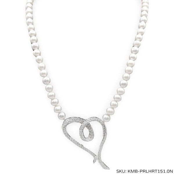 #TheSALE | Heart Pearl Diamond Necklace 18kt Supply