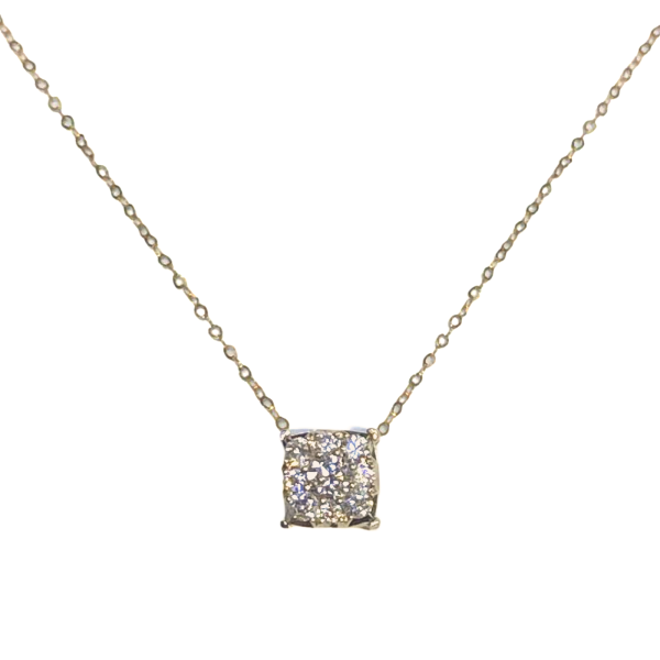 #LVNA2024 | Classic 0.50ct Face Cushion Paved Diamond Necklace 18kt Online