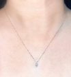 #LVNA2024 | Large Leaf Diamond Necklace in 16-18” 18kt White Gold Chain Hot on Sale