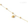 18K Golden Lucky Balls with Heart Bracelet on Sale