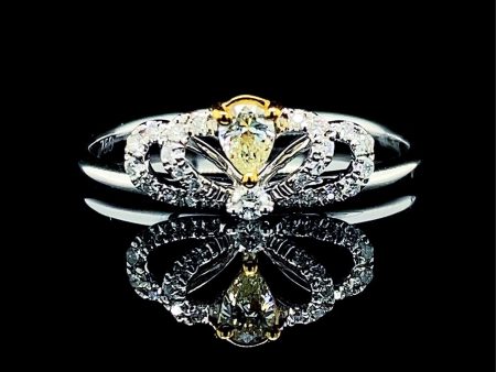 PREORDER | Yellow Crown Diamond Ring 14kt For Cheap