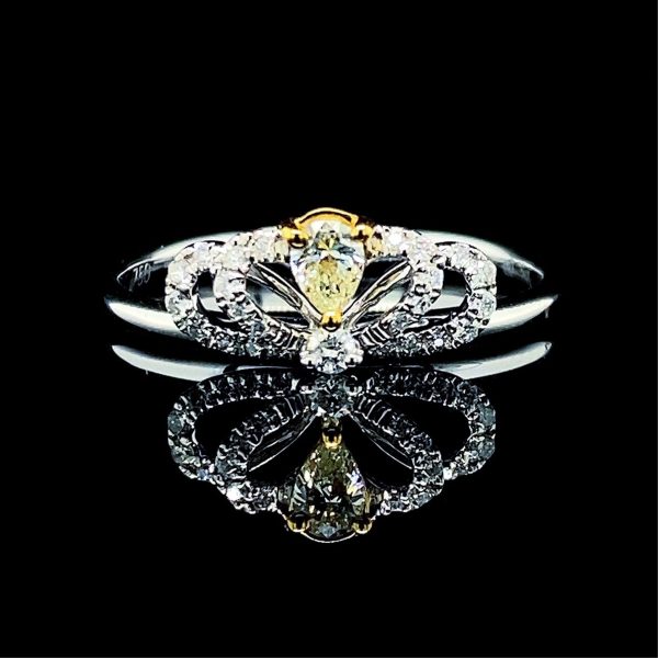 PREORDER | Yellow Crown Diamond Ring 14kt For Cheap