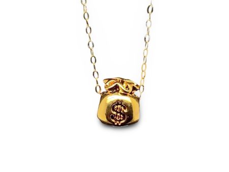 #GOLD2024 | 18K Classic Golden Money Bag Necklace For Discount