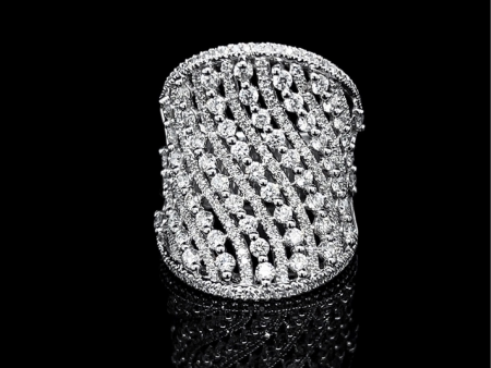 PREORDER | Statement Webbed Cocktail Diamond Ring 14kt Online