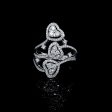 PREORDER | Trinity Heart Halo Statement Diamond Ring 14kt Discount