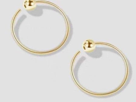 #GOLD2024 | 18K Small Loop w  Ball Earrings Online now