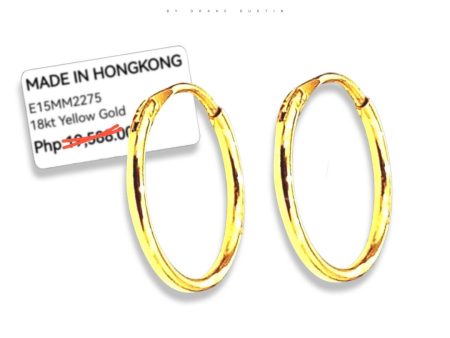 #GOLD2024 | 18K Dainty Golden Hoop Earrings Cheap