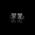 Square Classic Diamond Earrings 18kt For Discount